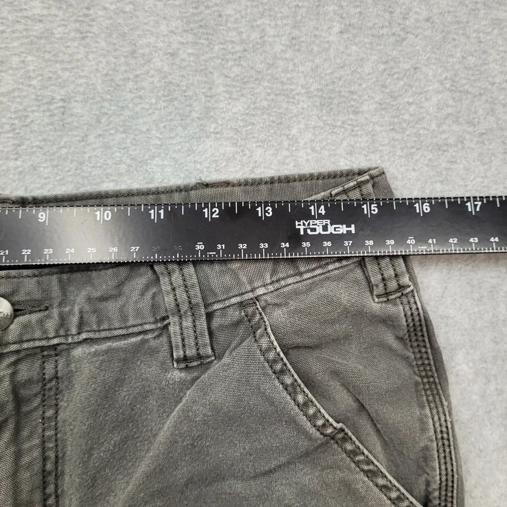Carhartt Relaxed Fit Pants Mens 33x32 Gray Canvas Carpenter Workwear